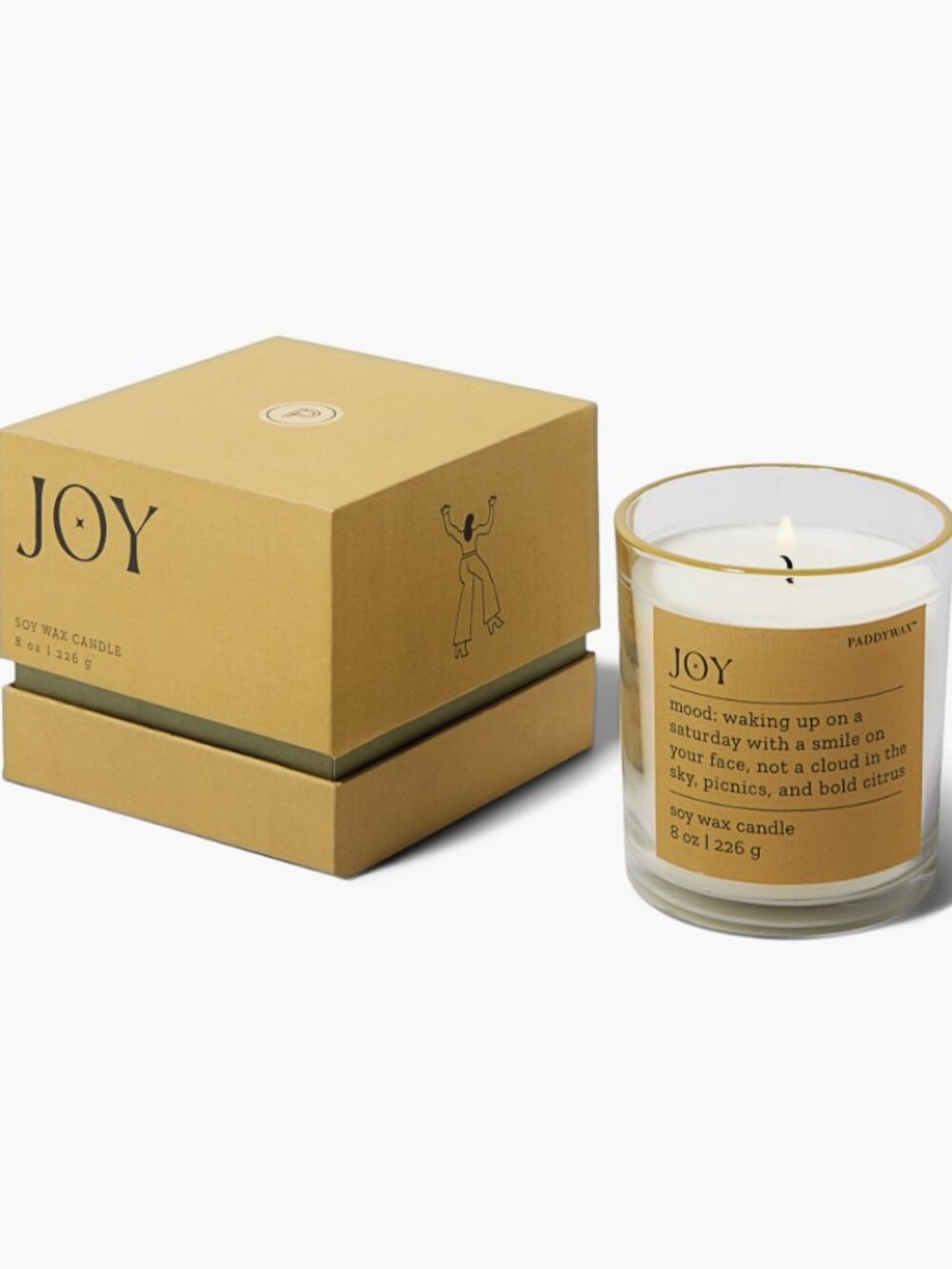 Paddywax‎ Mood Collection JOY Boxed Candle | 8 oz. | Misted Lime | Brand New